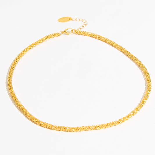 Weave chain necklace Χρυσό