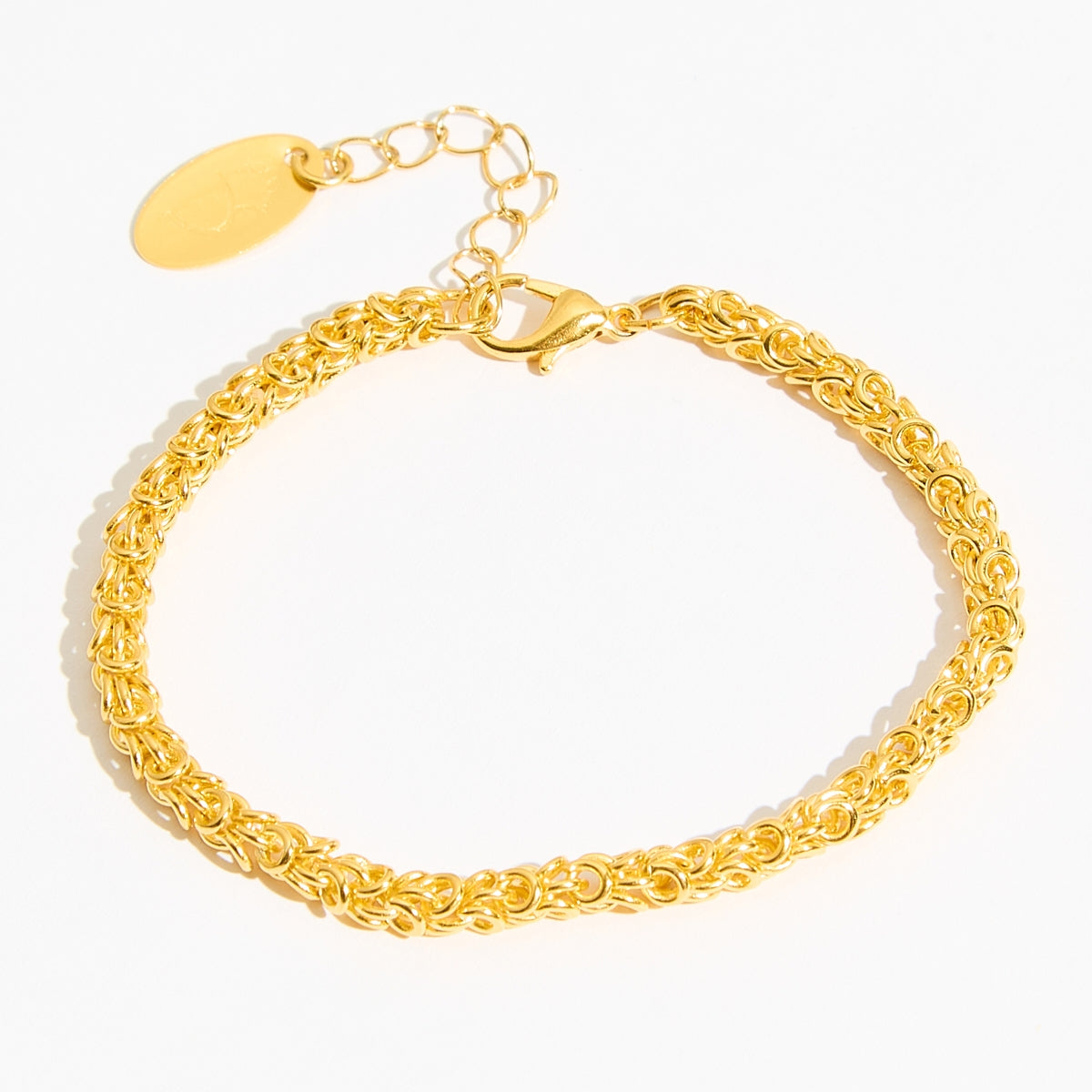 Weave chain bracelet Χρυσό