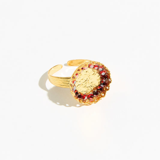 Colorful helios small ring Κόκκινο