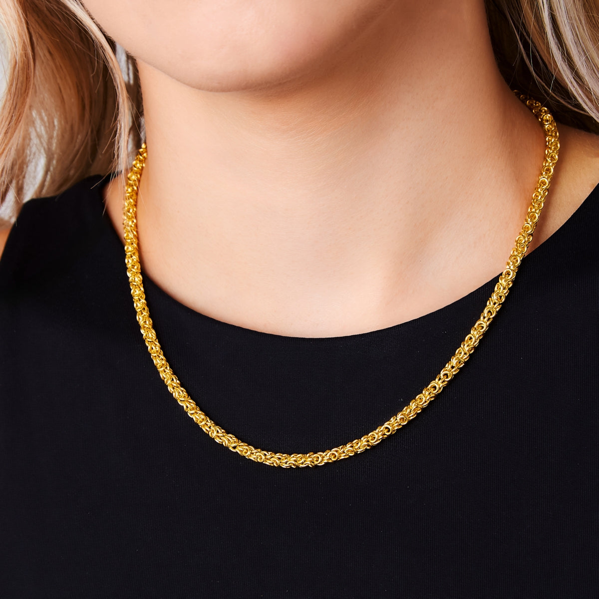 Weave chain necklace Χρυσό