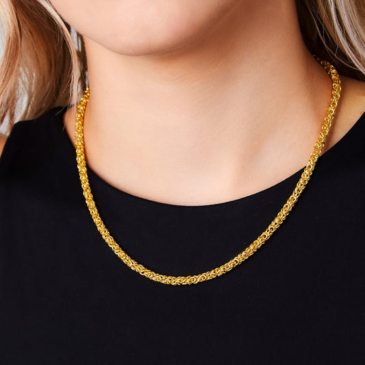 Weave chain necklace Χρυσό