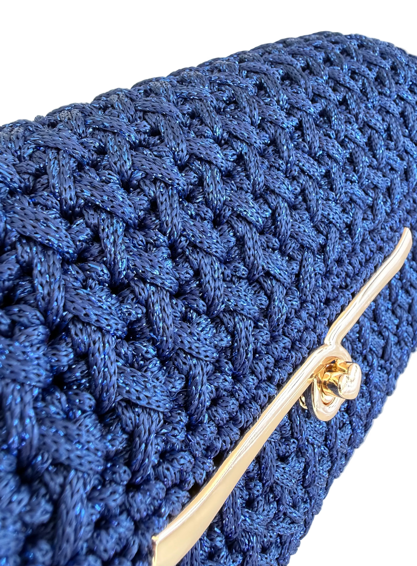 Handmade shoulder bag BLUE ARMONY