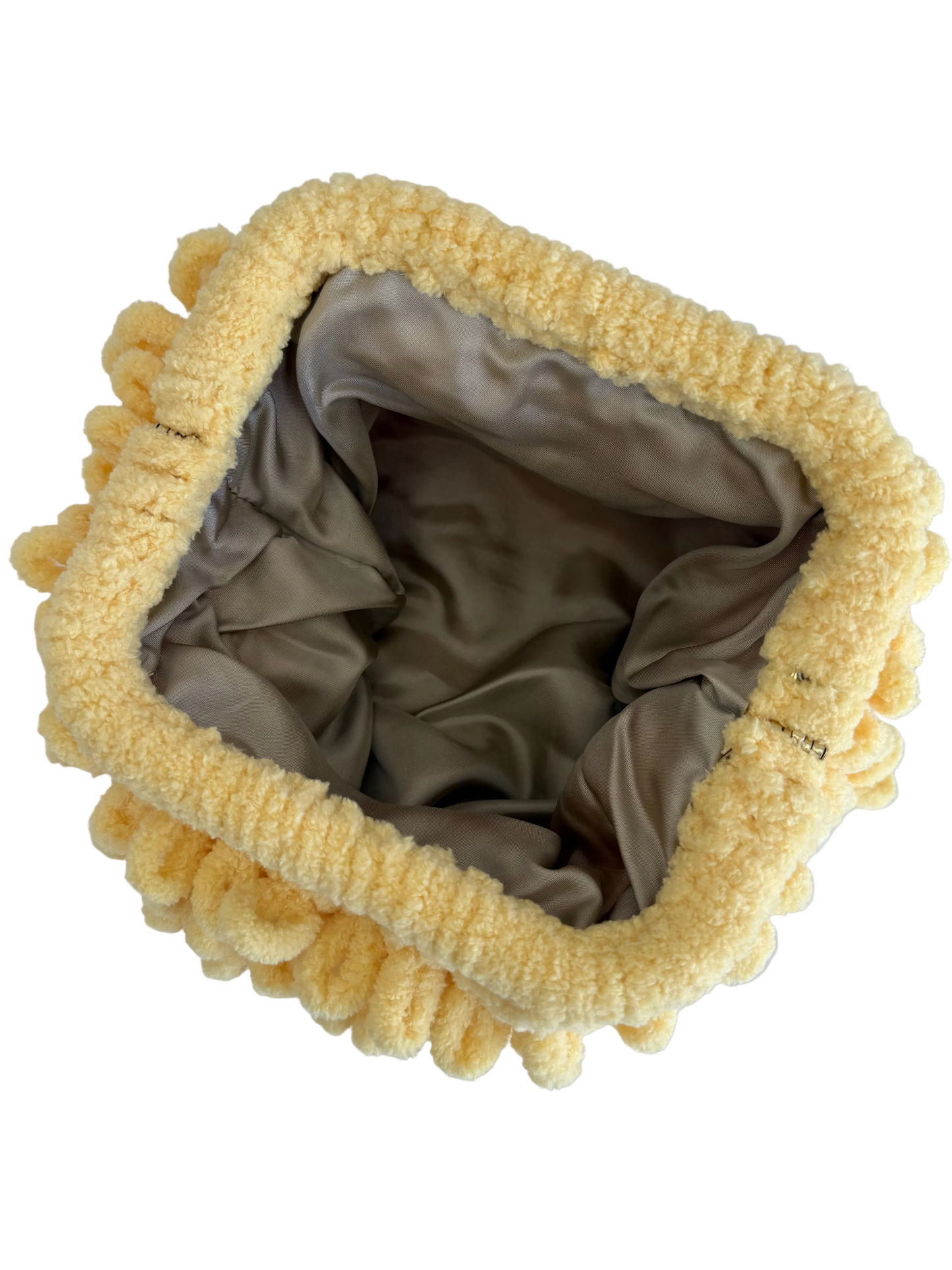 Handmade  cute yellow  puffy