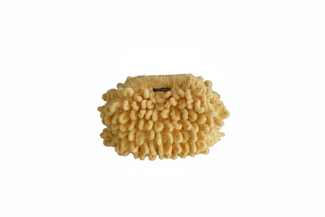 Handmade  cute yellow  puffy